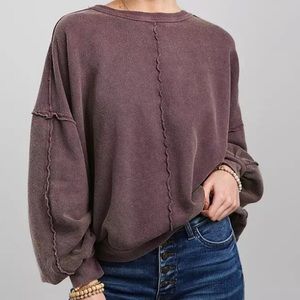Free People Easy Does It Sweatshirt size XS